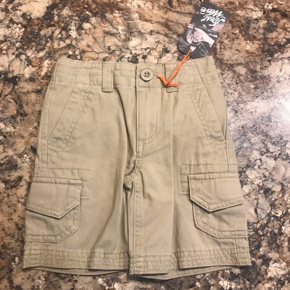 First wave Khaki Cargo Shorts